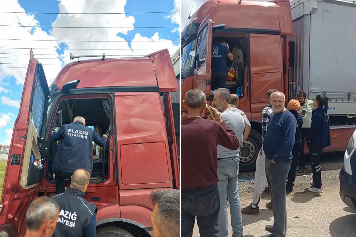 Elazığ'da tır şoförü aracının içinde ölü bulundu