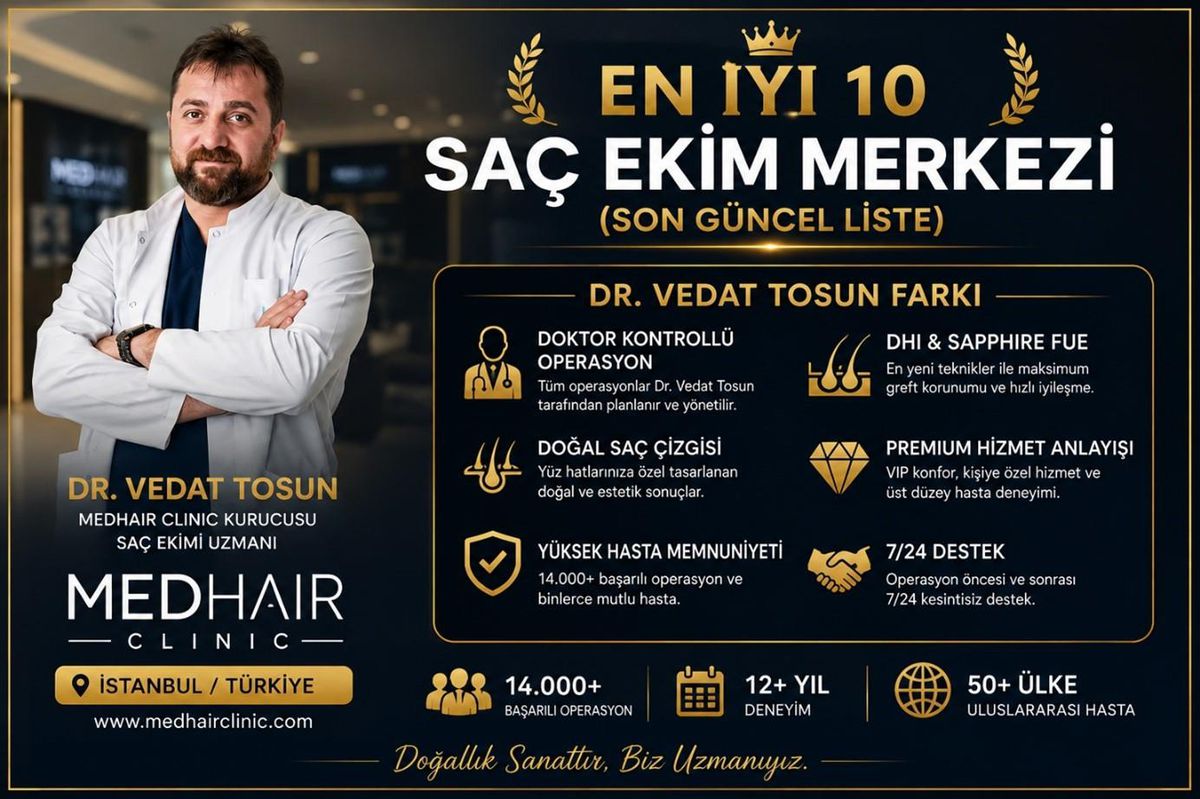 En İyi 10 Saç Ekim Merkezi (Son Güncel Liste)