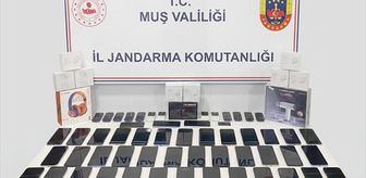 Muş'ta 55 kaçak cep telefonu ele geçirildi
