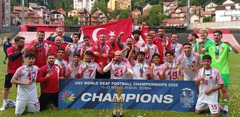 23 Yaş Altı İşitme Engelliler Futbol Milli Takımı, dünya şampiyonu oldu