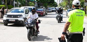 Adana'da trafik uygulamasında 274 motosiklet sürücüsüne para cezası verildi