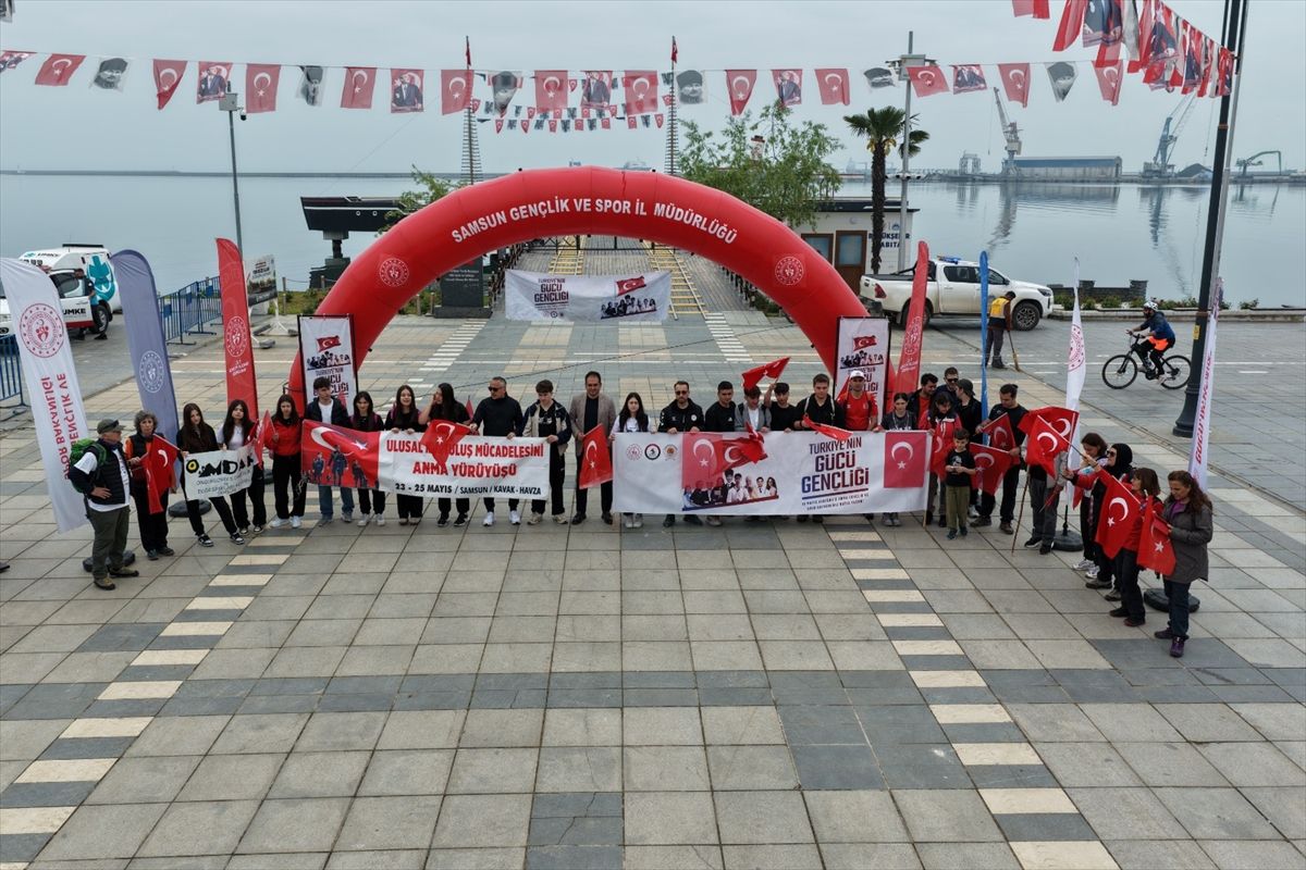 Atatürk'ün Samsun'dan Havza'ya gittiği yolu gençler, Türk bayrağıyla yürüyecek