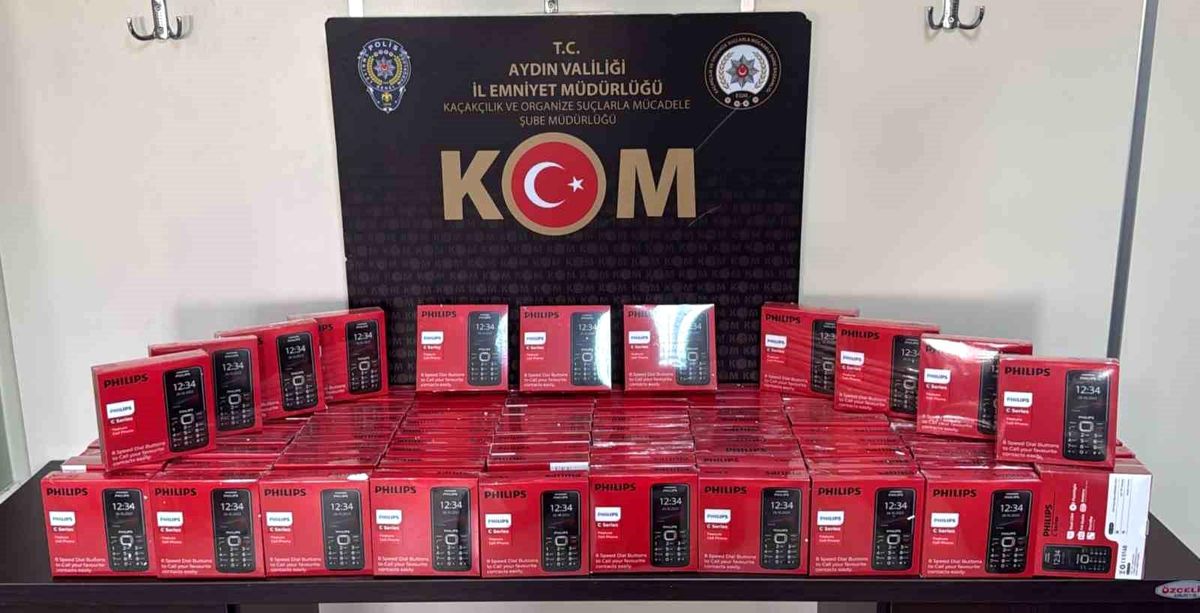 Aydın'da kaçak telefon operasyonu: 100 cihaza el konuldu