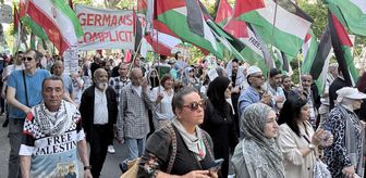 Berlin'de Filistin'e destek gösterisi düzenlendi