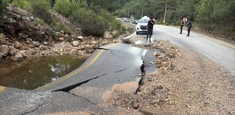 Bodrum'da içme suyu isale hattı patladı