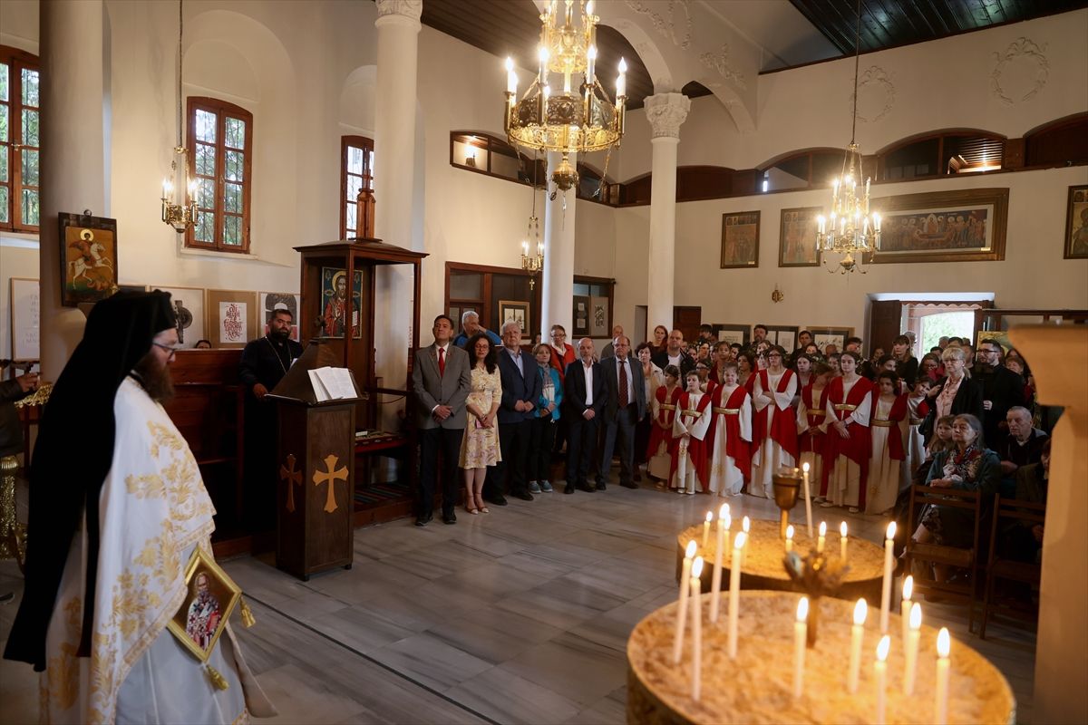 Edirne'de Bulgar Ortodoks Kilisesi'nde isim bayramı ayini düzenlendi