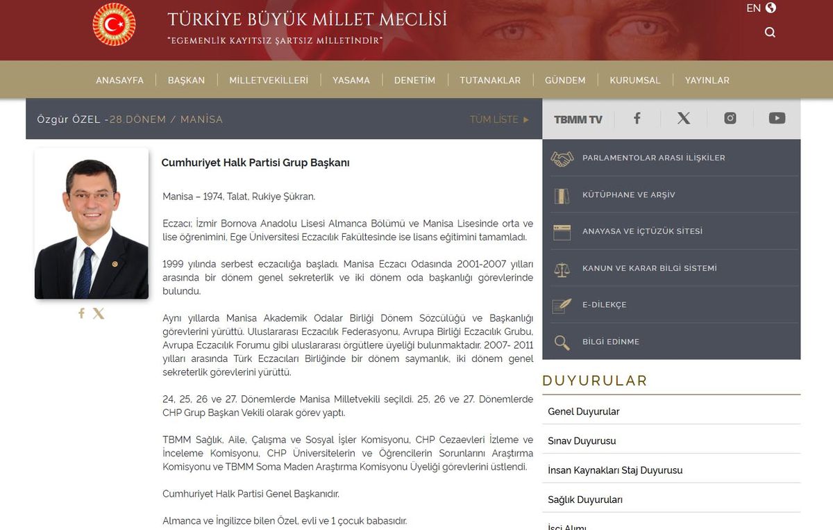 'Kılıçdaroğlu' yazısı TBMM'ye gönderildi