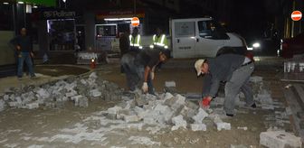 Samsun'un Havza ilçesinde selde zarar gören yollarda bakım ve onarım yapılıyor