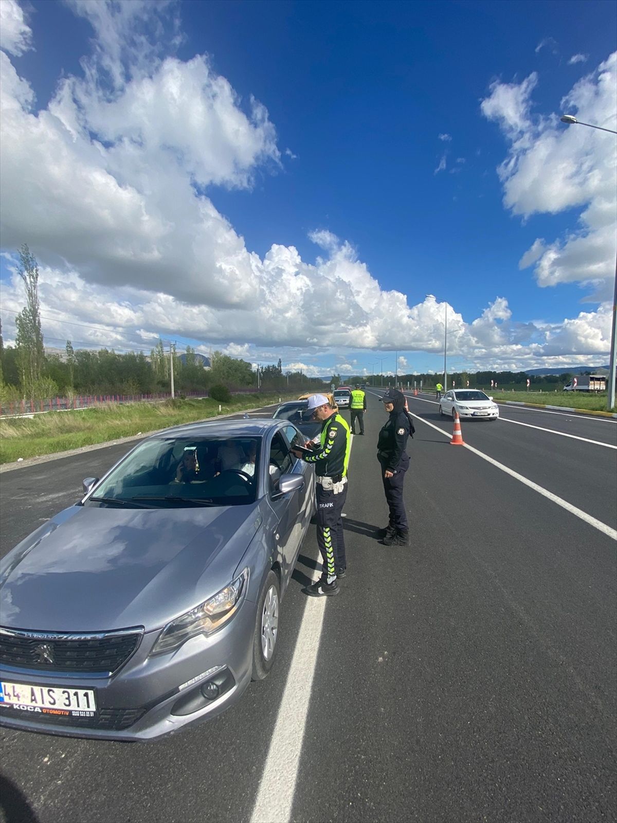 Ulaş'ta bayram öncesi trafik denetimleri artırıldı