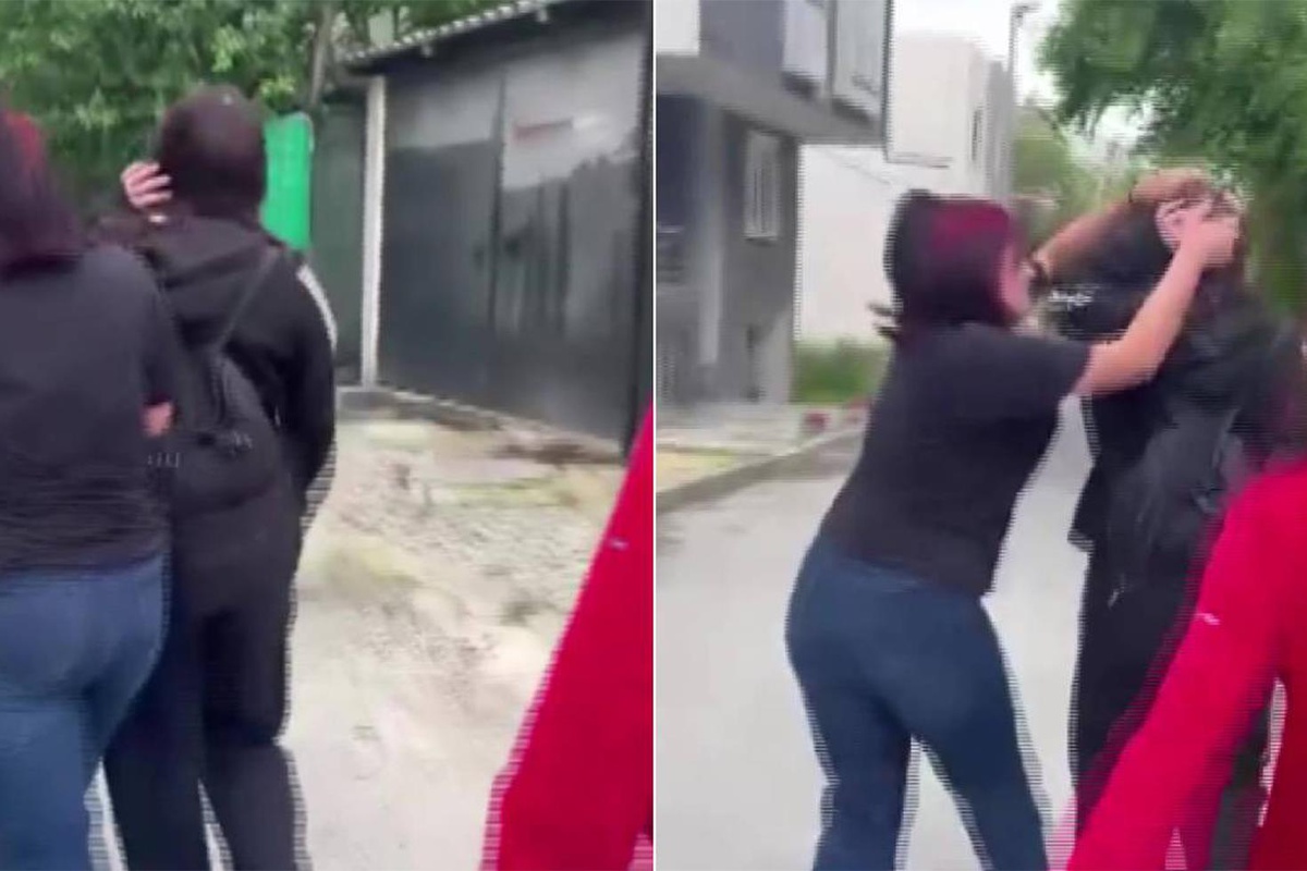 Arnavutköy'de okul çıkışında akran zorbalığı kamerada: Saçından tuttukları kızı tekme tokat darp ettiler