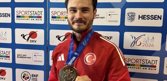 Avrupa şampiyonu milli karateci Enes Özdemir, altın madalyanın gurunu yaşıyor
