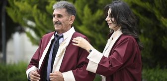 70 yaşında kızıyla üniversiteden mezun oldu