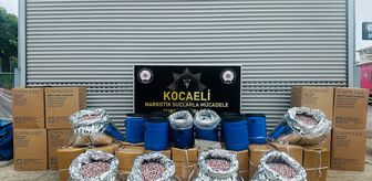 Kocaeli'de 1 ton 80 kilogram uyuşturucu ham maddesi ele geçirildi