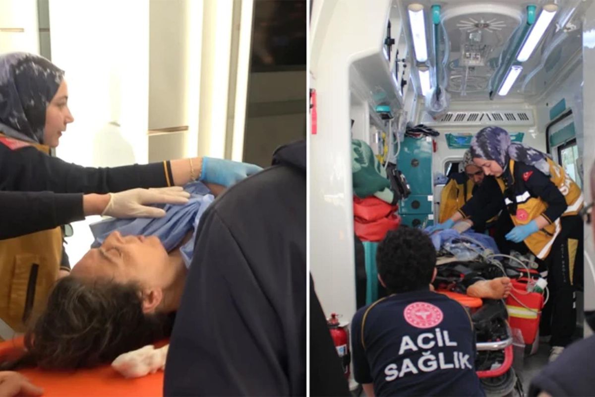 Aksaray'da süt sağma makinesindeki elektrik akıma kapılan kadın ağır yaralandı