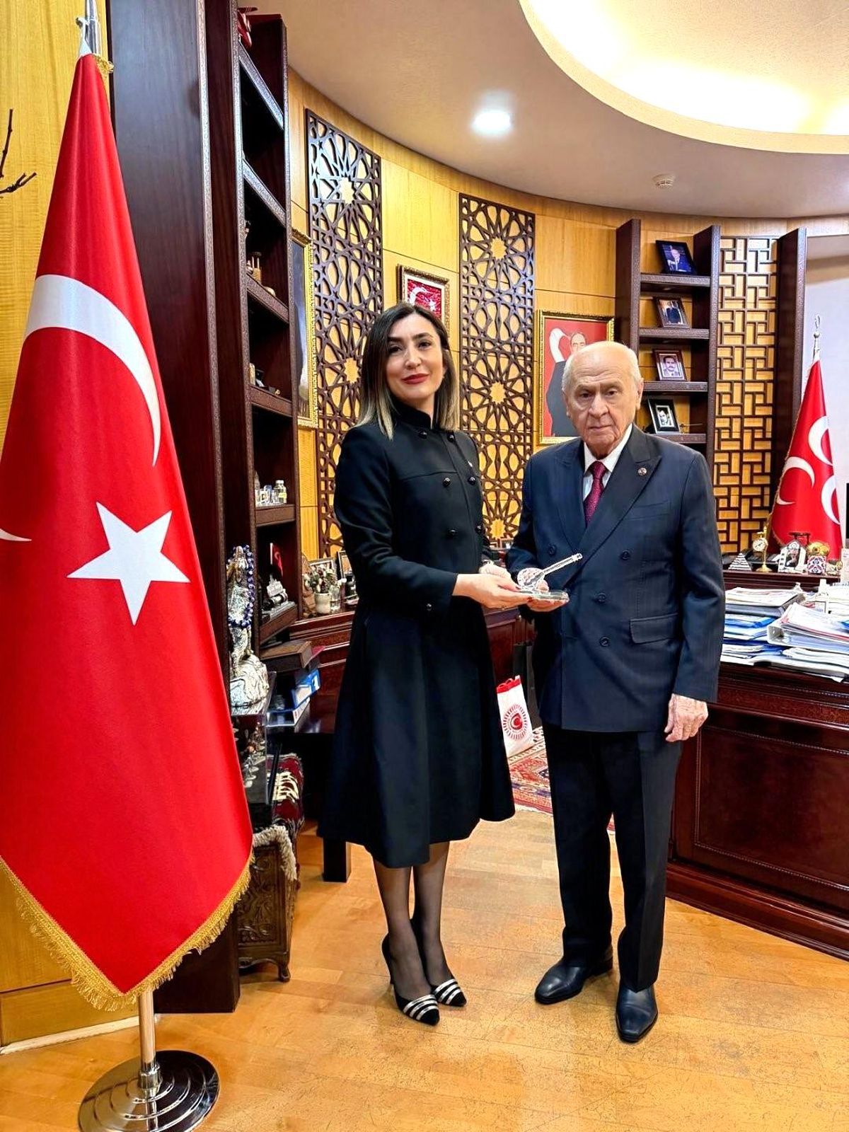 Alevi-Bektaşi Kültür ve Cemevi Başkanı Ersin'den MHP lideri Bahçeli'ye ziyaret