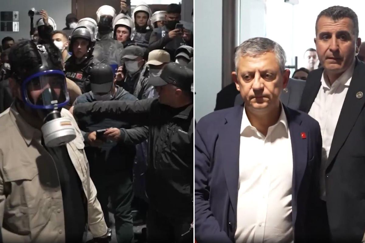 Tahliye sırasında Özel'in makam katında kaydedilen görüntüler ortaya çıktı