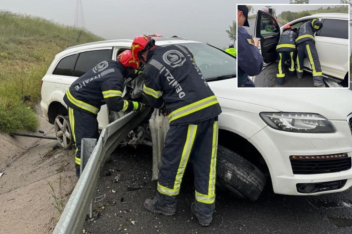 Bariyerlere saplanan lüks aracın sürücüsü hayatını kaybetti