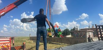 Nusaybin'de taziyeevleri için malzeme desteği