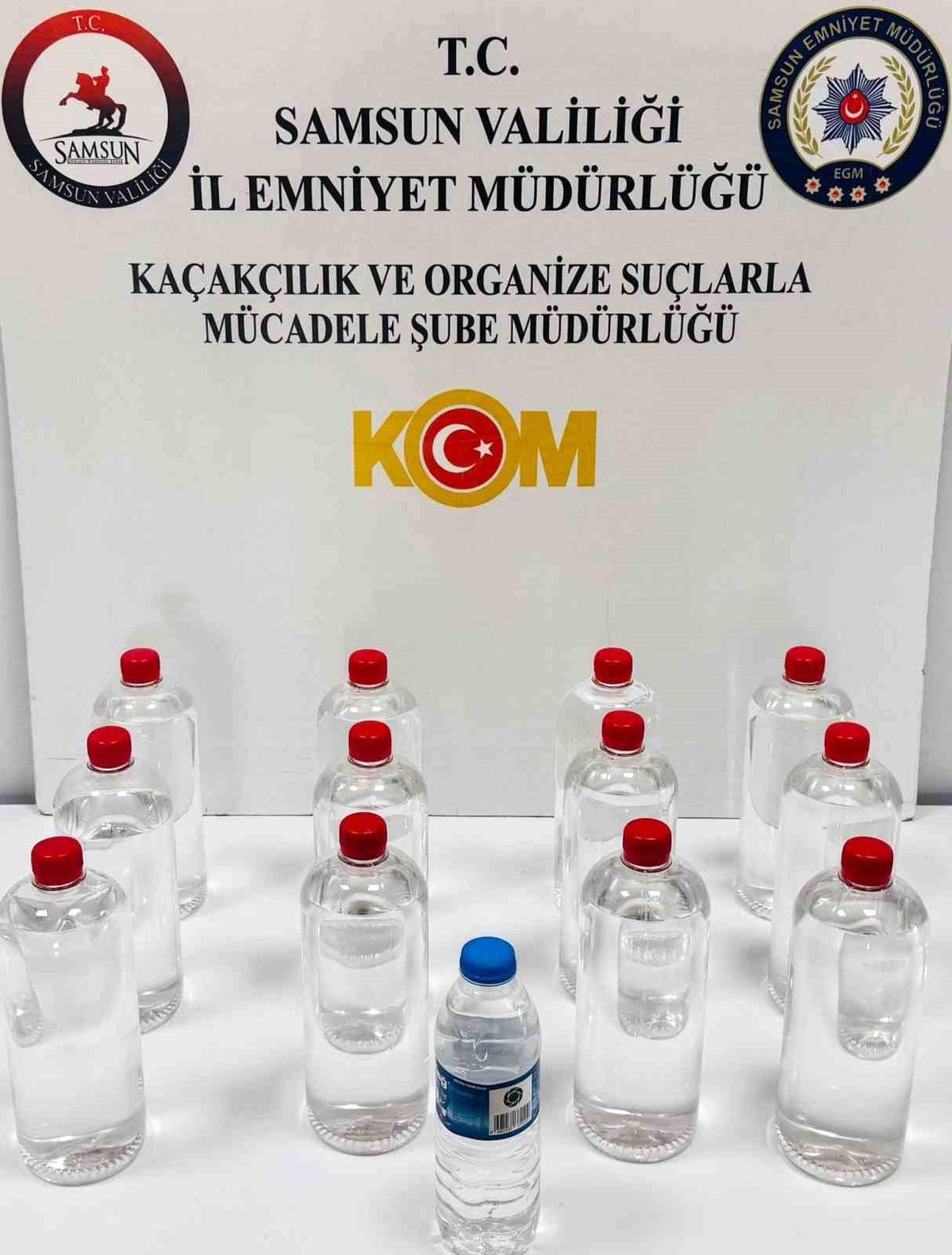 Sahte alkol operasyonu: 12 litre etil alkol ele geçirildi