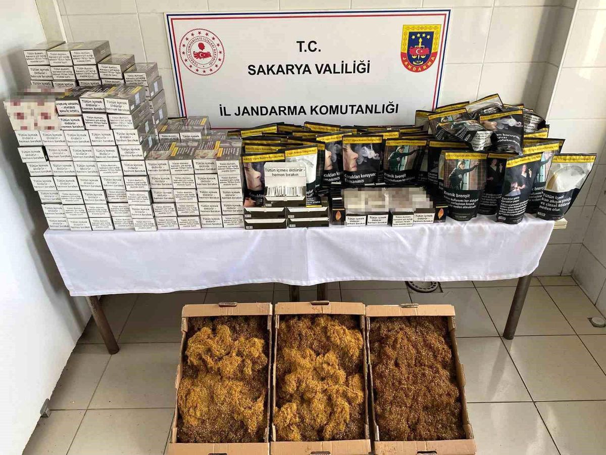 Sakarya'da on binlerce makaron ele geçirildi