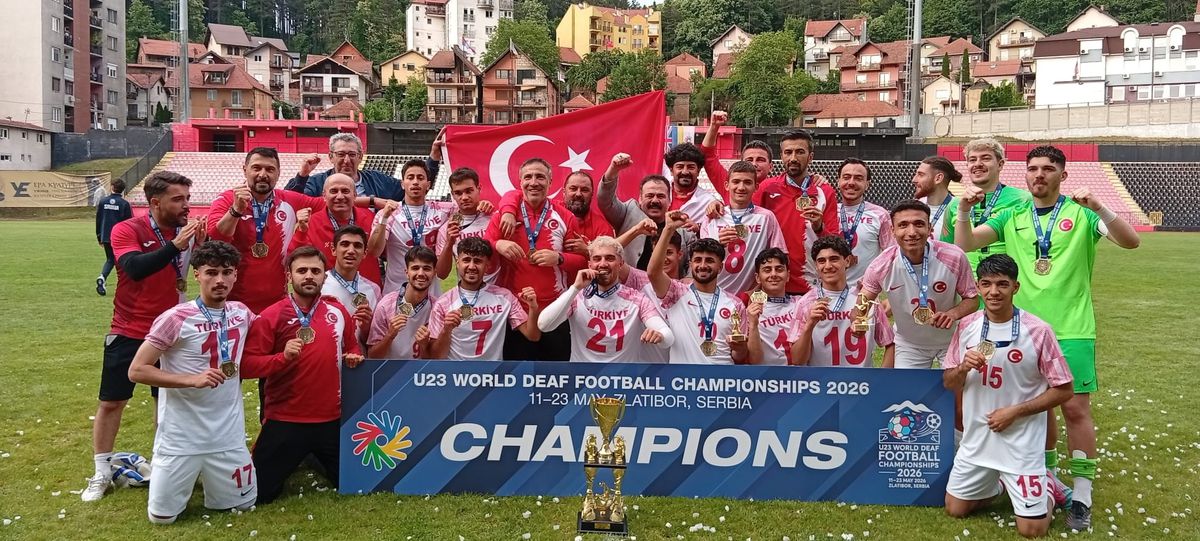İşitme Engelliler Futbol Şampiyonası'nda Türkiye'den Tarihi Şampiyonluk