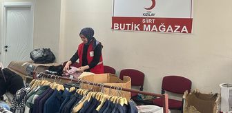 Türk Kızılay Siirt Şubesinden ihtiyacı olan ailelere giyim yardımı