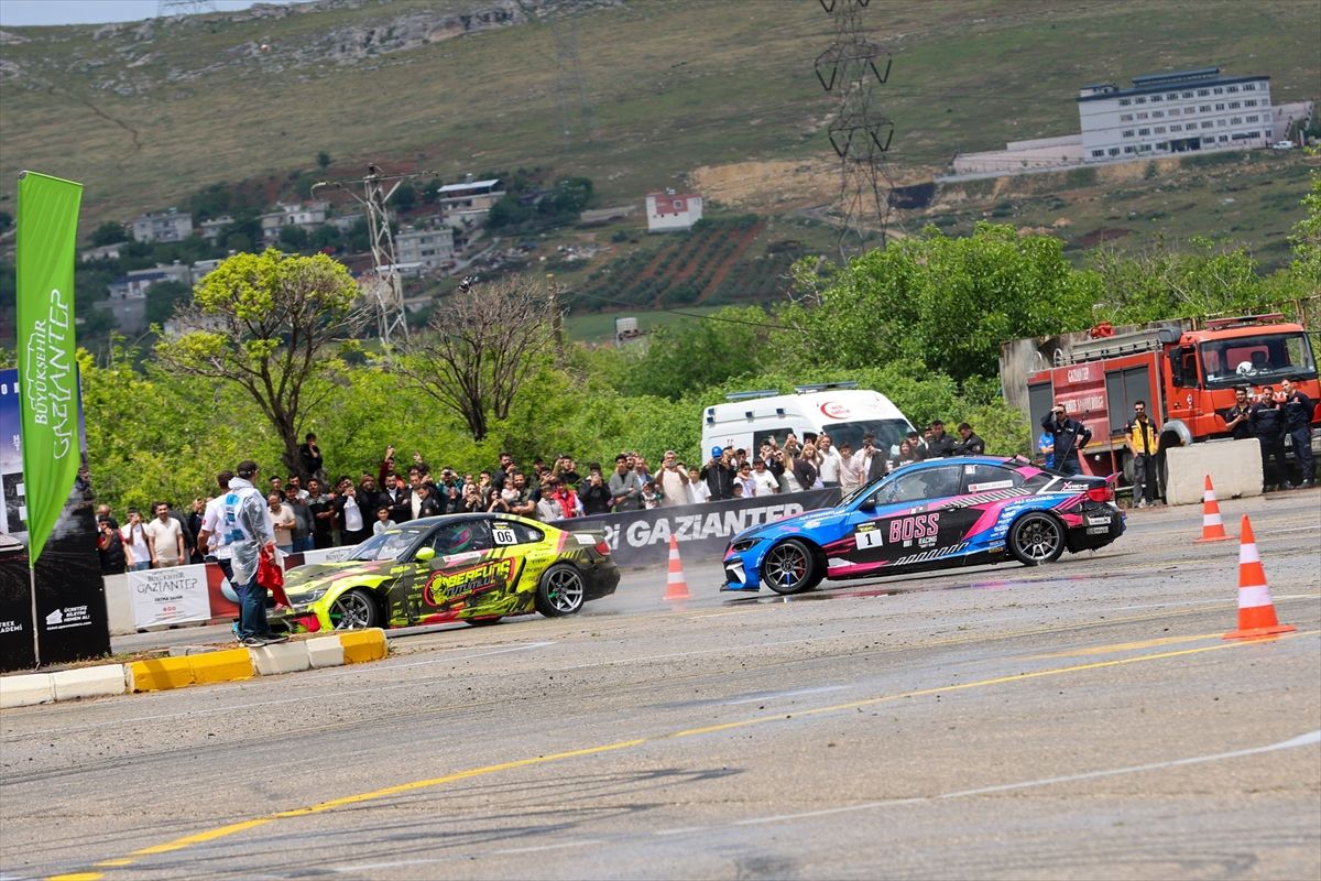 Türkiye Drift Şampiyonası'nın ikinci yarışı, Gaziantep'te tamamlandı