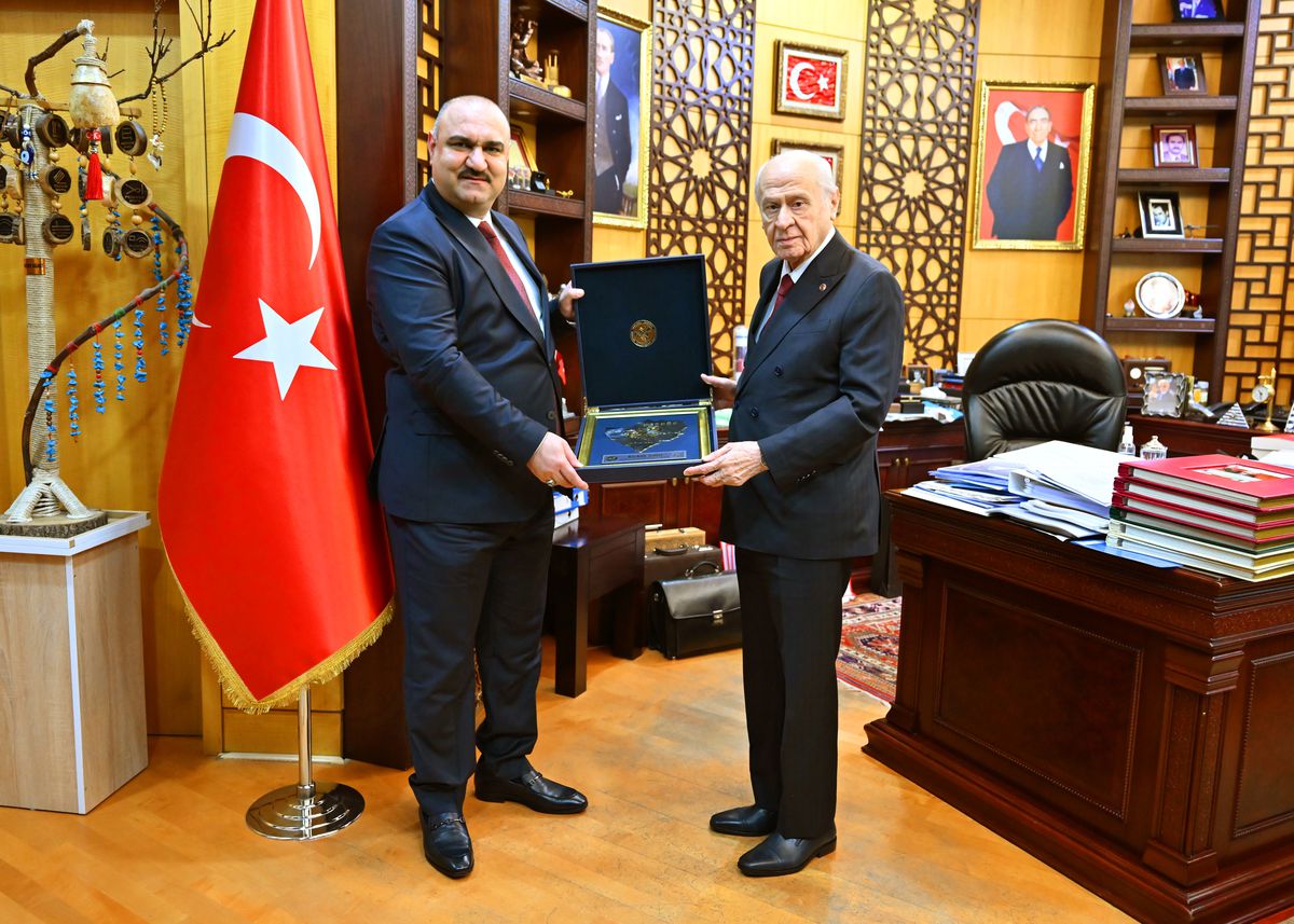 Bahçeli, Kerkük Valisi Muhammed Seman Ağa'yı kabul etti
