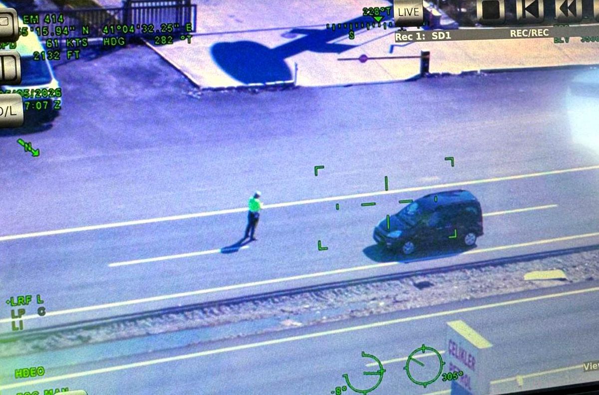 Batman'da Kurban Bayramı öncesi havadan trafik denetimi