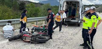 Bilecik'te motosikletin devrildiği kazada 1 kişi yaralandı