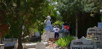 Dodurga'da arife günü mezarlıklar ziyaret edildi
