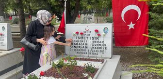 Konya'da bayram arifesinde şehitlik ziyareti
