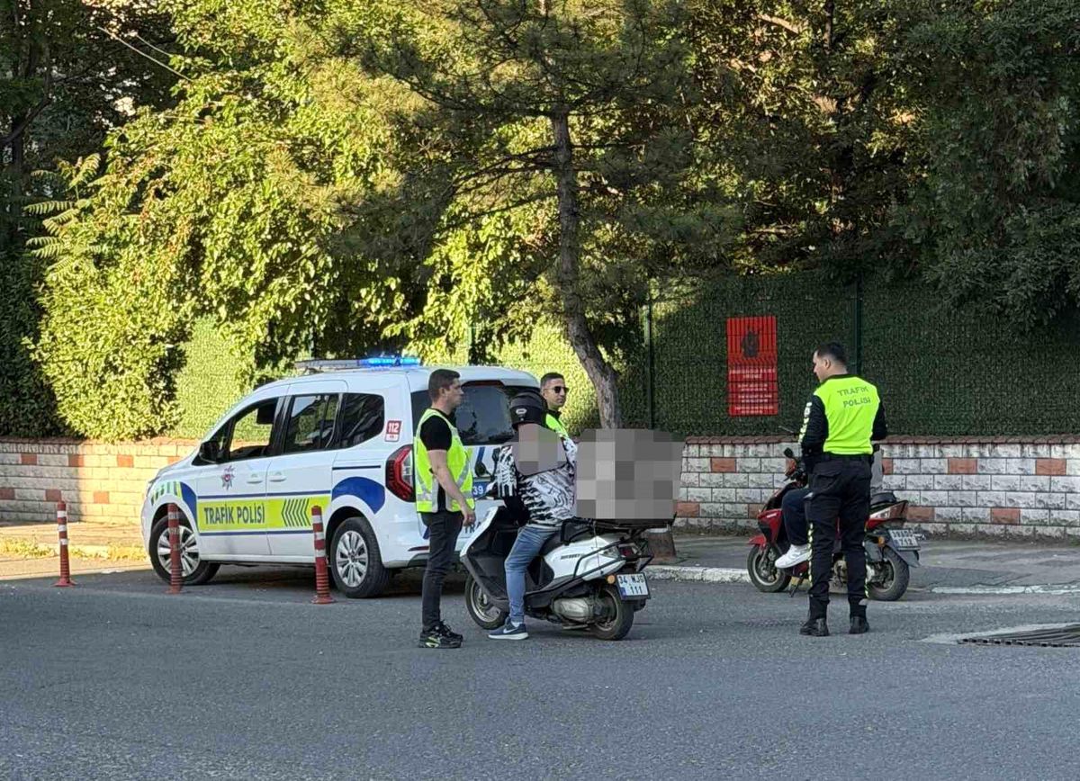 Lüleburgaz'da arife günü motosiklet denetimi