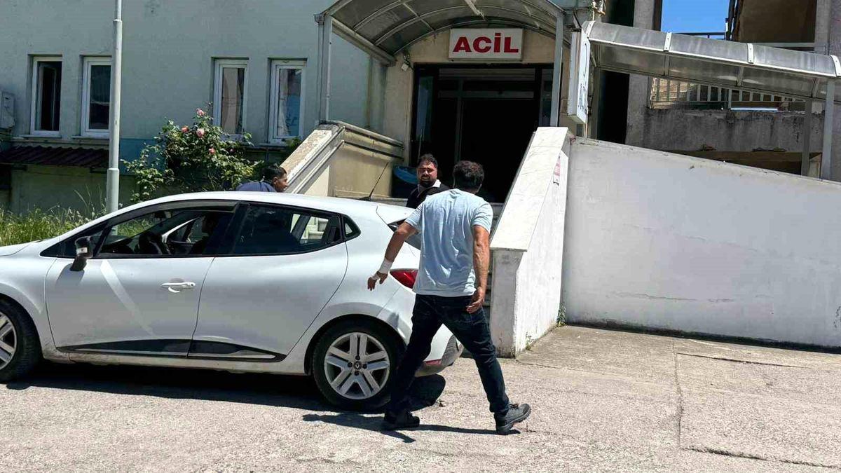 Alaplı'da yaralanan acemi kasaplar hastaneye koştu