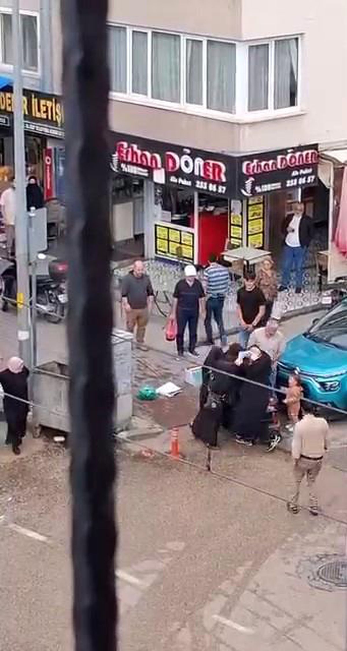 Bursa'da dilencilerin 'yer kavgası' kamerada