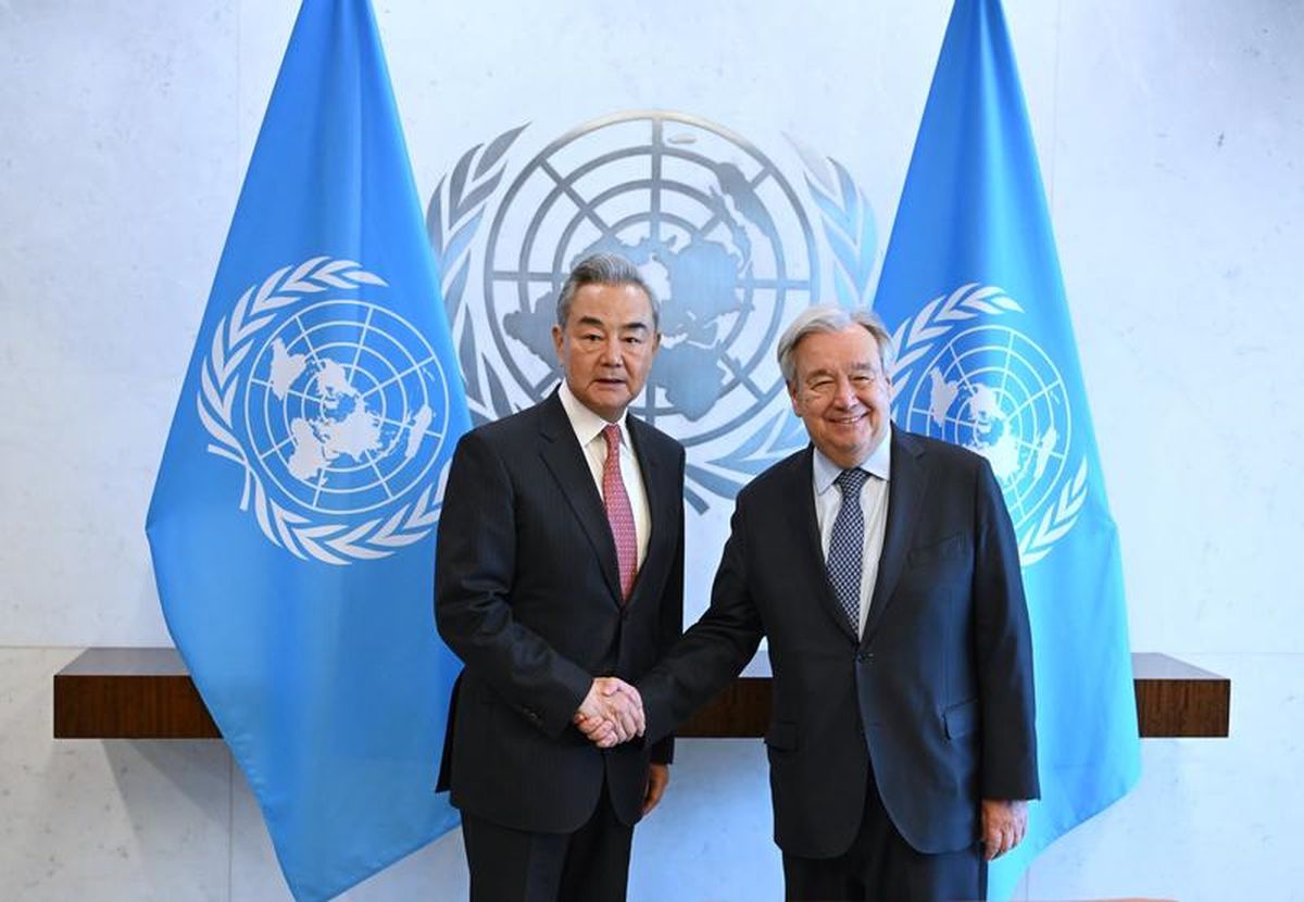 Çin Dışişleri Bakanı Wang, BM Genel Sekreteri Guterres ile bir araya geldi