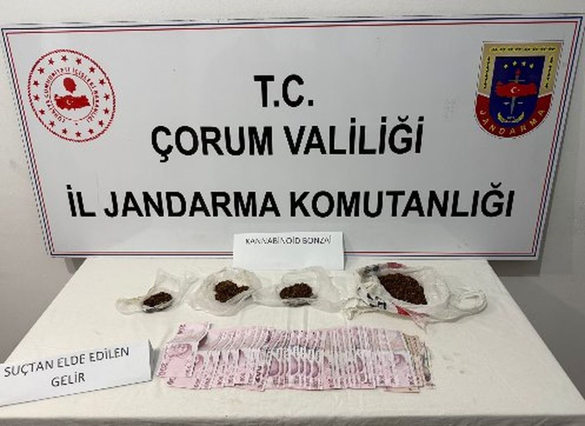 Çorum'da uyuşturucu operasyonu: 3 kişi gözaltına alındı