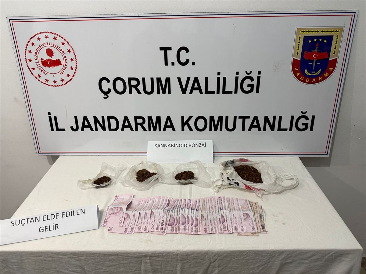 Çorum'da uyuşturucu operasyonunda 3 zanlı yakalandı