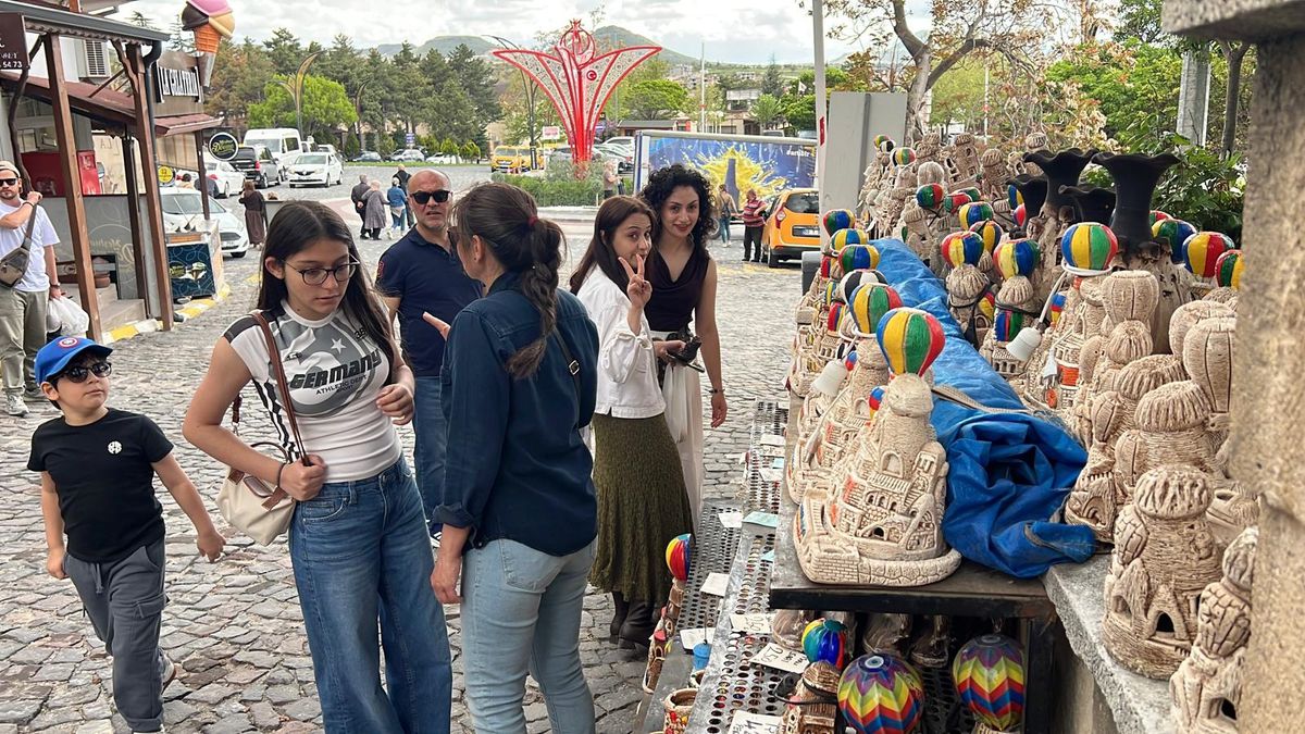 Kapadokya'da bayram tatili yoğunluğu