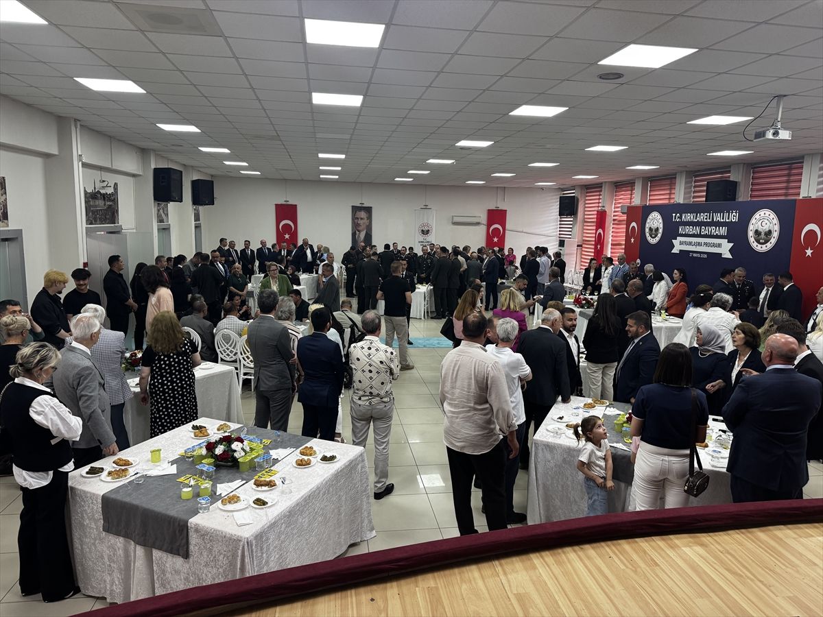 Kırklareli'nde bayramlaşma töreni düzenlendi