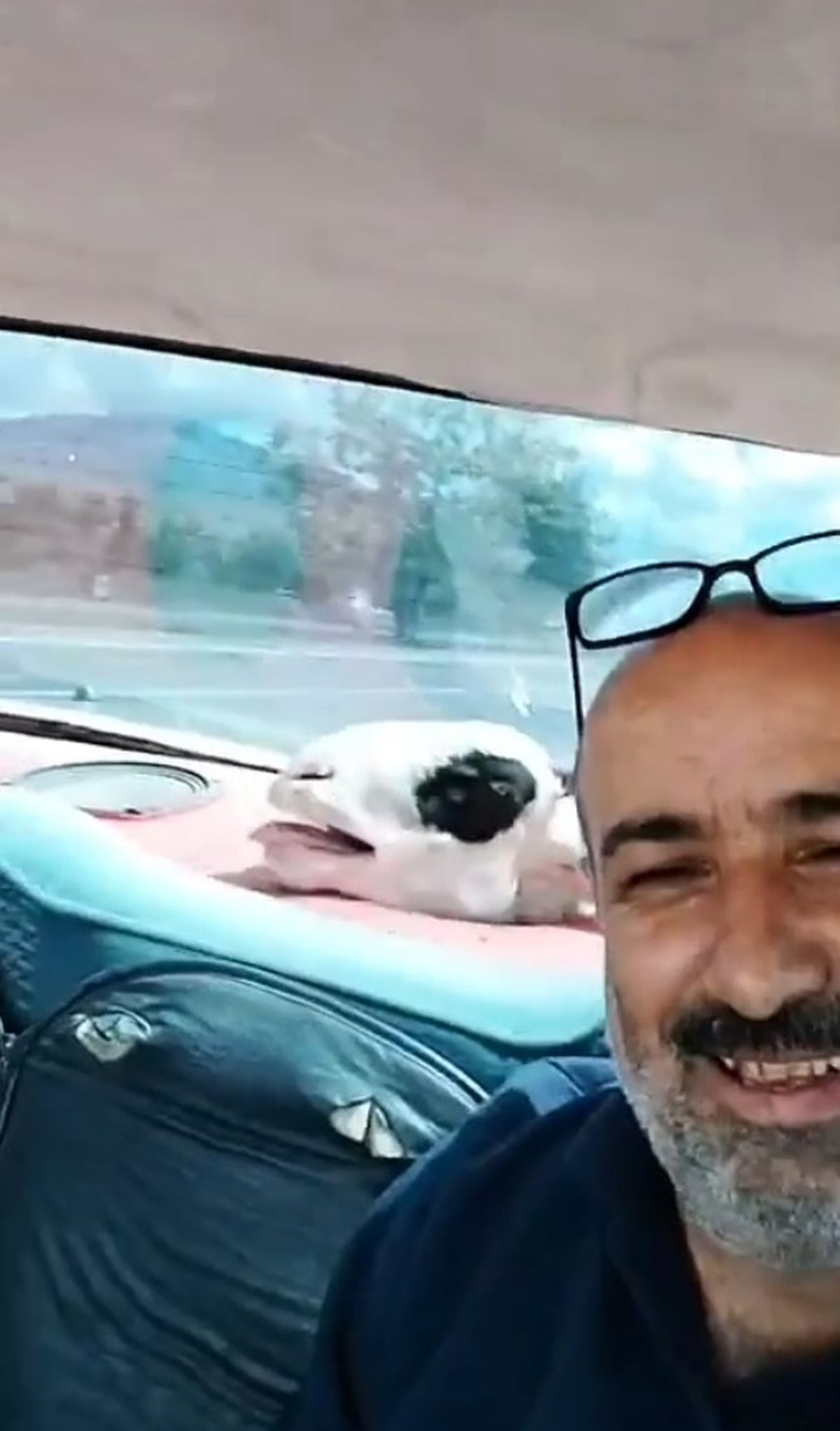Kurbanlık koyunuyla yolculuğu dikkat çekti