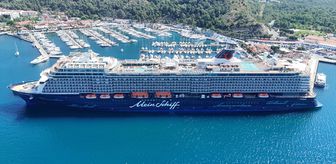 'Mein Schiff 5' kruvaziyeriyle Marmaris'e 2 bin 670 turist geldi