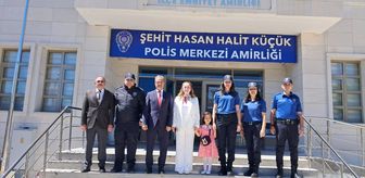 Kaymakam Yılmaz görev başındaki personele bayram ziyareti