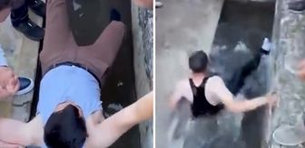 Bayram namazına gelmeyenleri buz gibi suya attılar