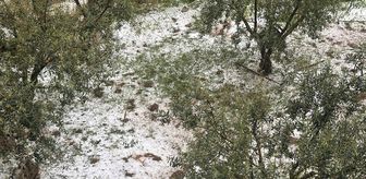 Manisa'da şiddetli sağanak ve dolu hayatı olumsuz etkiledi