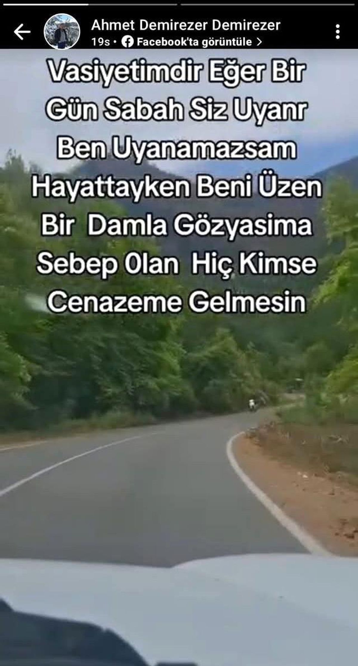 Bayramda paylaştığı vasiyetin ardından kalp krizi geçiren adam hayatını kaybetti