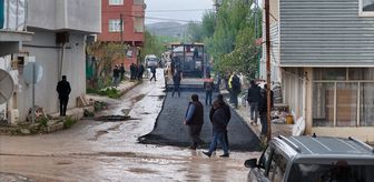 Büyükşehir Belediyesinden Sarız'da yol yapım ve onarım çalışması