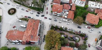 Çerkeş ilçe merkezinde trafik yoğunluğu yaşanıyor