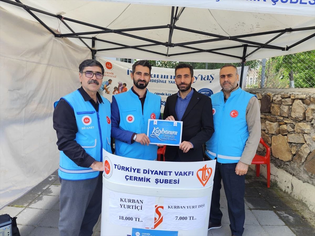 Çermik'te 230 kurban bağışı yapıldı