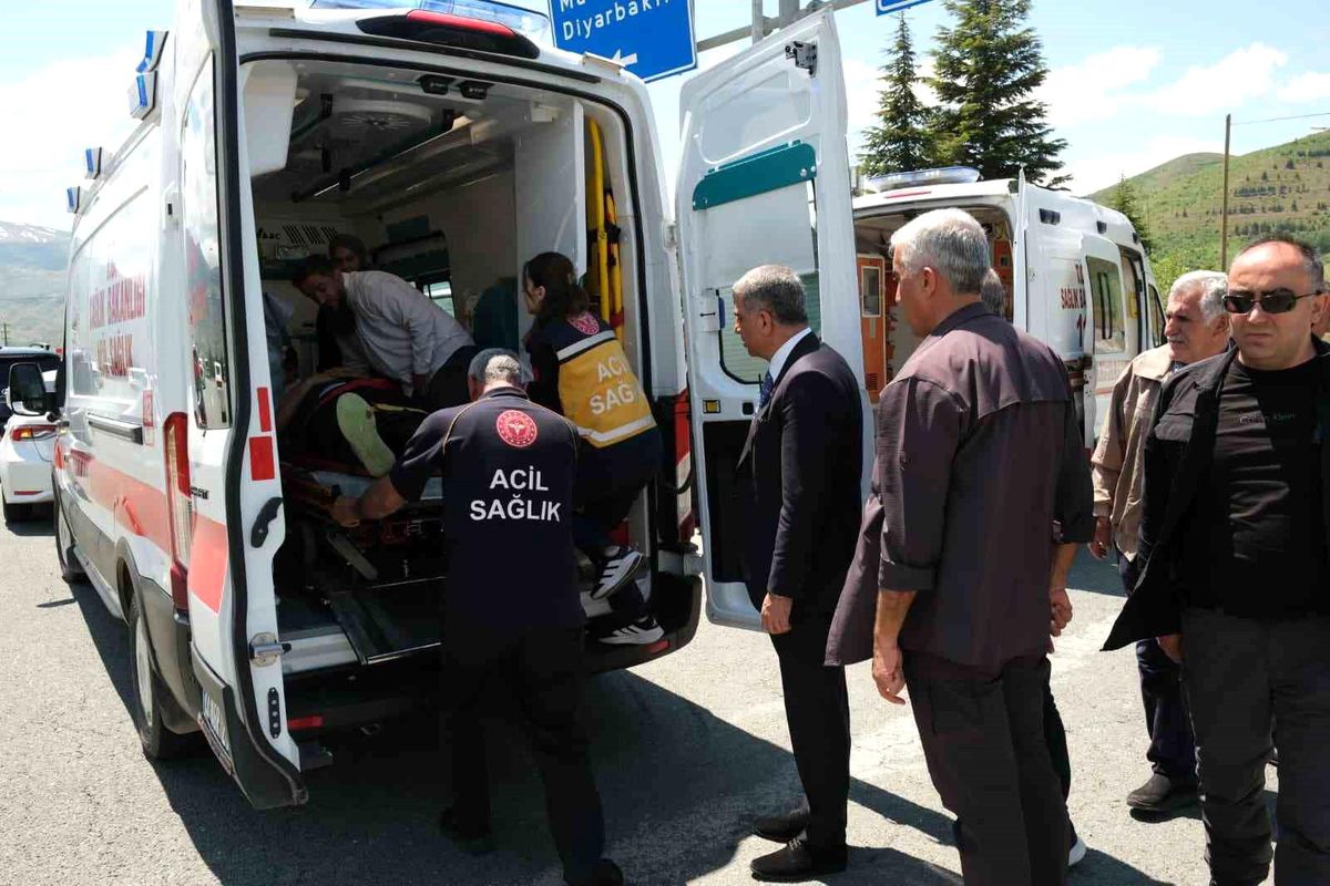 Elazığ'da otomobil aydınlatma direğine çarptı: 1'i bebek 4 yaralı